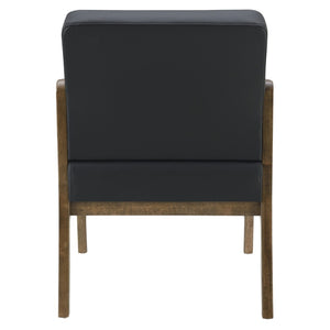 OSP Home Furnishings Wood Frame Guest Chair with Memory Foam Seat and Lumbar Support for Office Reception WD581-U6