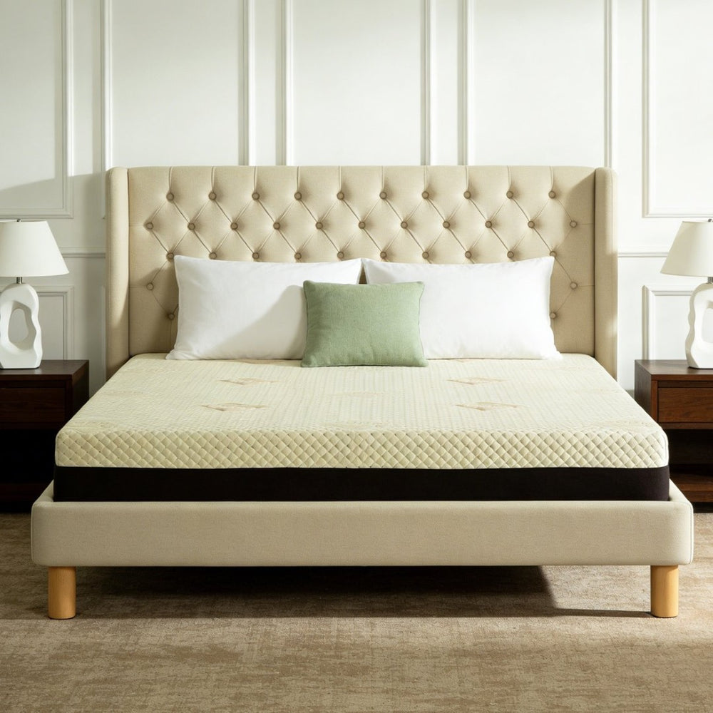 English Elm 12-inch Queen Copper Gel Foam Mattress with 7-zone Support and Cooling Air Layer W5081P394366