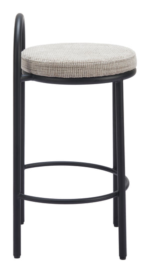 Sisal Counter Stool - Set of 2 Beige Tweed 110096 Zuo Modern