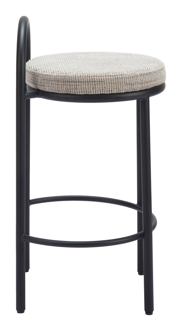 Sisal Counter Stool - Set of 2 Beige Tweed 110096 Zuo Modern