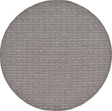 Unique Loom Outdoor Modern Links Machine Made Striped Rug Gray, Gray/Silver 6' 1" x 6' 1"