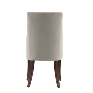 English Elm Connie Elegant Vegan Leather & Velvet Dining Chairs Set Of 2 - Modern Comfort For Any Space B365P397835