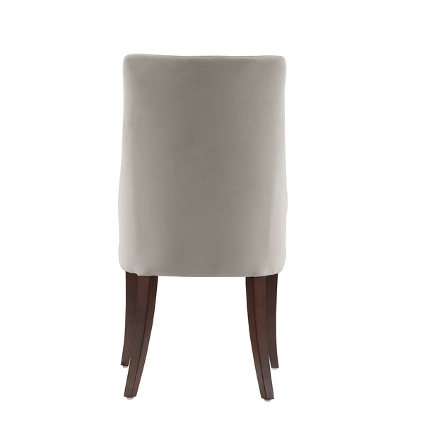 English Elm Connie Elegant Vegan Leather & Velvet Dining Chairs Set Of 2 - Modern Comfort For Any Space B365P397835