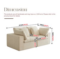English Elm Modular Sectional Sofa - Versatile Sherpa Corduroy Couch With Space-Saving Design For Any Room W3622S00002