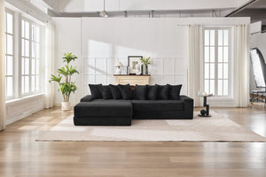 English Elm Convertible Cloud Sofa Bed - Foldable Corduroy Mattress, Space-Saving Sleeper For Small Spaces! W2915S00072