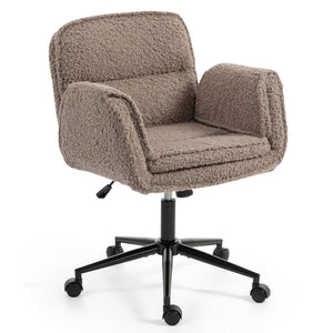 English Elm Stylish Barrel Swivel Accent Chair Upholstered Seat with Storage for Vanity or Dining W3248P424652