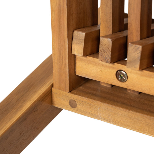 English Elm Christopher Knight Home® - Durable 5-Piece Outdoor Dining Set - Acacia Wood Table & 4 Heavy-Duty Cushioned Chairs, Natural Finish N779P234497N-2_N779P234500N