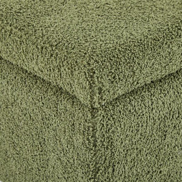 English Elm Christopher Knight Home® - Storage Ottoman Boucle Fabric Flip-Top with Birch Wood Legs, 250 lb Capacity, Compact Stylish Organizer Dark Brown,Green N779P291641G