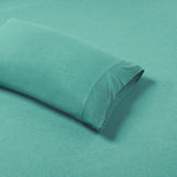 Intelligent Design Cotton Blend Jersey Knit Casual All Season Sheet Set ID20-696 Aqua