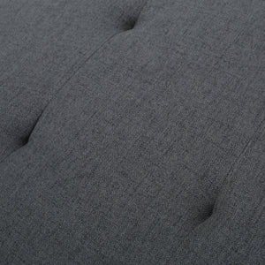 English Elm Christopher Knight Home® - STORAGE ottoman with tufted waffle stitch, birch wood legs, ample hidden storage and contemporary style Dark Gray 57608.00DGY