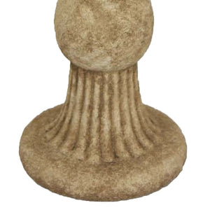 English Elm Ivina Terracotta Bird Bath Feeder Rustic Garden Ornament with Scalloped Basin Brown B056P416950