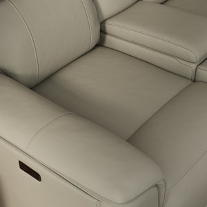 English Elm Oslo Dual Power Reclining Love Seat With Console - Premium Comfort, Usb Ports, And Stylish Design! B339P411565