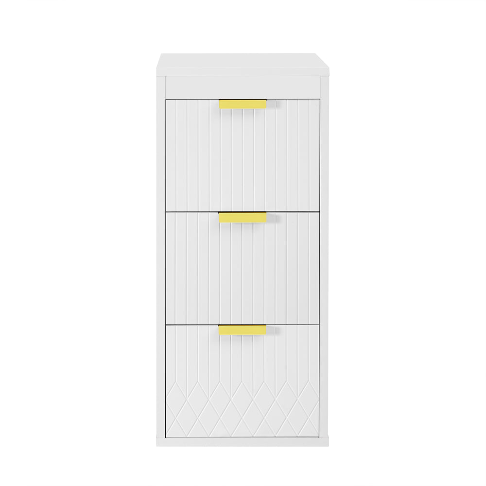 English Elm Wall Mounted Floating Cabinet with Adjustable Height and Modular Design for Custom Bathroom Storage White N710P324099K