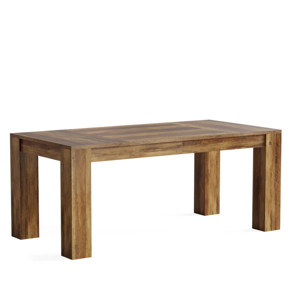 English Elm Executive Home Office Desk with Warm Wood Grain Finish and Spacious 63 Inch Worksurface T3971P463766