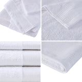 Beautyrest Nuage Glam/Luxury Cotton Tencel Blend Antimicrobial 6 Piece Towel Set BR73-3751 White