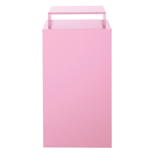 OSP Home Furnishings Metal File Cabinet Pink