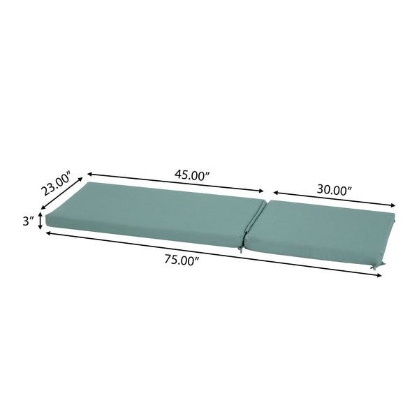 English Elm Christopher Knight Home® - Noah Outdoor Chaise Lounge Cushion – Teal, Weather-Resistant, Plush Comfort For Your Patio Or Poolside N775P291468T