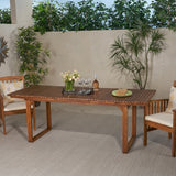 Christopher Knight Home® Outdoor Acacia Wood Dining Table, Brown Patina - Expandable & Stylish Outdoor Furniture