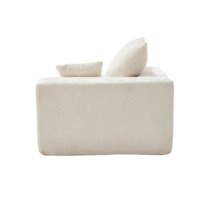 English Elm United Memory Foam 2-Seater Couch - Easy Transport, No Assembly, Deep Seat Chenille Sofa For Small Spaces W1568P222611-GIGA