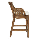 OSP Home Furnishings Plantation 24" Counter Stool Brown Stain