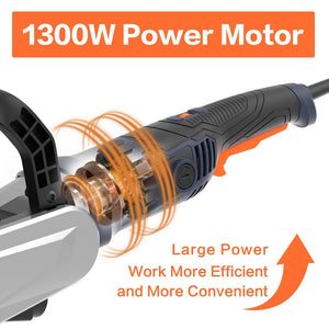 English Elm Burnishing Polishing Machine 1300w Variable Speed Metal Surface Grinder with 3 Wheels T3177P305059