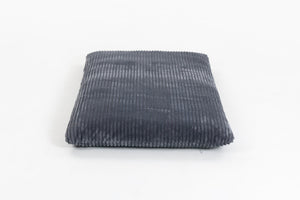English Elm Bean bean bag chair with plush corduroy cover, ergonomic lumbar support, cloudlike sponge fill comfort DARK GREY W2530P365629