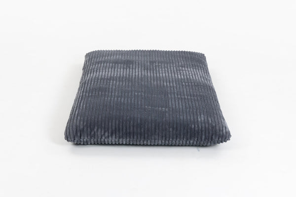 English Elm Bean bean bag chair with plush corduroy cover, ergonomic lumbar support, cloudlike sponge fill comfort DARK GREY W2530P365629