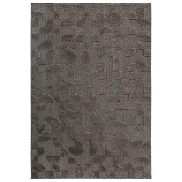 English Elm Step Collection Geometric Arch High-low Polypropylene Rug for Living Rooms B189P448793