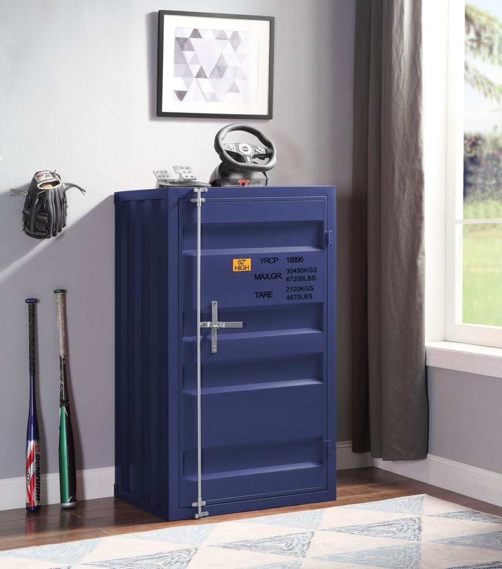 English Elm Cargo Industrial Metal Storage Cabinet with Locking Door and Adjustable Shelves for Loft B2726P411564