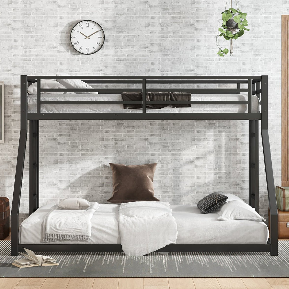 English Elm Metal Twin Xl Over Queen Bunk Bed For Teens & Adults - Space-Saving, Sturdy & Noise-Reducing Design! W1580P243343
