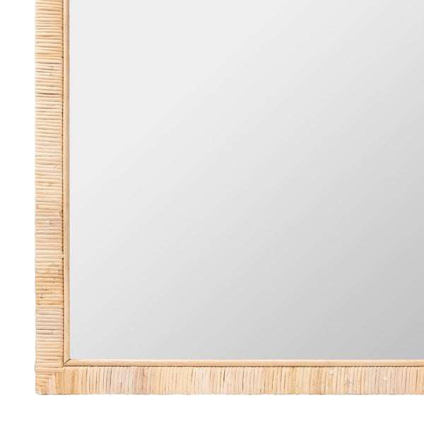 English Elm Round Braided Jute Rope Wall Mirror Natural Fiber Boho Coastal Accent Decor B2750P467772