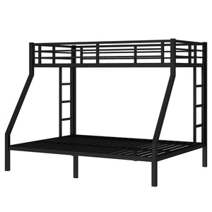 English Elm Metal Twin Xl Over Queen Bunk Bed – Space-Saving Design, Strong Steel Frame, No Box Spring Needed! W1580P336606
