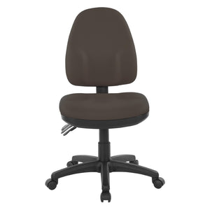 OSP Home Furnishings Dual Function Ergonomic Office Chair with Lumbar Support and Adjustable Foam Seat Graphite 36420-R111