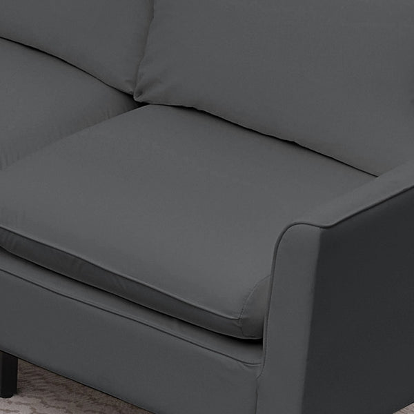 English Elm Ts Cat Paw Faux Leather Accent Chair Nordic Retro Single Seat for Bedroom Lounge Light Gray W2311P457733