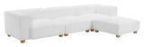 Tayte Sofa White 110302 Zuo Modern