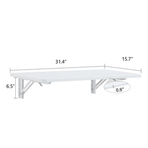 English Elm Laundry Room Folding Table - Space-Saving Wall-Mounted Workbench For Home, Office & Garage Use! W3226P325708