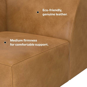 English Elm Rex Corner Sofa Module - Sienna Kind Leather, Modular Design, Premium Comfort & Timeless Style B136P199261-GIGA