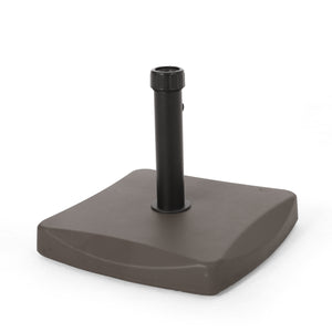 English Elm Christopher Knight Home® - UM-HOLDER Square 55 lbs Brown Concrete Base - Heavy-Duty 24x22x4 in Patio Umbrella Stand, Stable & Durable 54755.00BRN