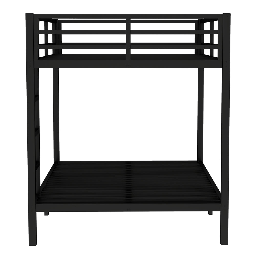 English Elm Metal Full over Full Bunk Bed Sturdy Steel Frame, Noise-Reducing, Space-Saving Design, 350/500lb Capacity W1580P309630