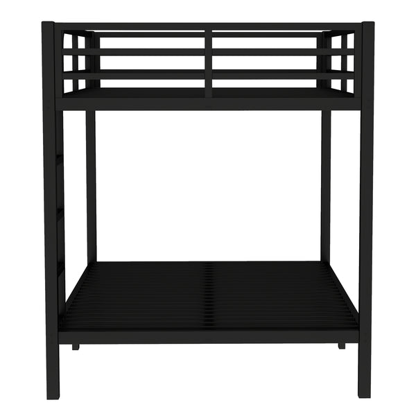 English Elm Metal Full over Full Bunk Bed Sturdy Steel Frame, Noise-Reducing, Space-Saving Design, 350/500lb Capacity W1580P309630