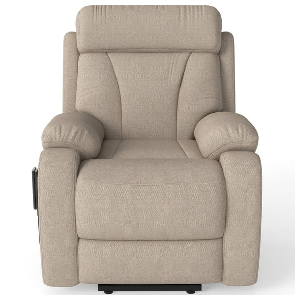 English Elm Power Lift Recliner Chair Velvet Upholstered Senior Assist Motorized Living Room Seat W1028S00061