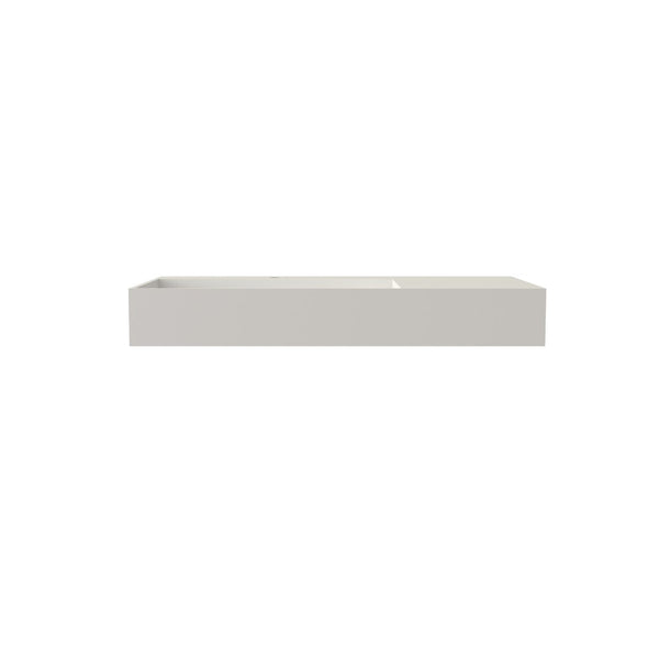 English Elm Stone Resin Rectangular Vanity Sink Seamless Basin for Modern Bathroom Countertop T3785P355769
