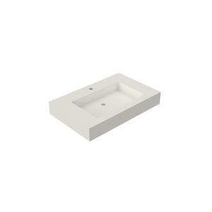 English Elm Stone Resin Solid Surface Vessel Sink Seamless Low Profile Spa Bathroom Basin T3785P355784
