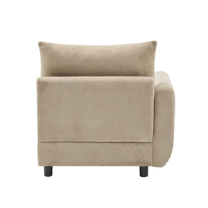 English Elm Christopher Knight Home® - 99 Oversize 5-Piece L-Shaped Modular Sectional Sofa with Solid Eucalyptus Frame, Durable Springs, Reconfigurable Comfort Camel N773IS00007N