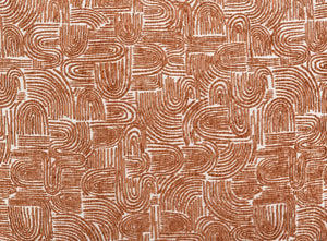 English Elm Contemporary Sculpted Barrel-Back Arm Chair with Smooth Casters, Neutral Textured Upholstery, Stylish Accent Seating Orange,Rustic 38 L x 29 W x 35 H B2741P401405