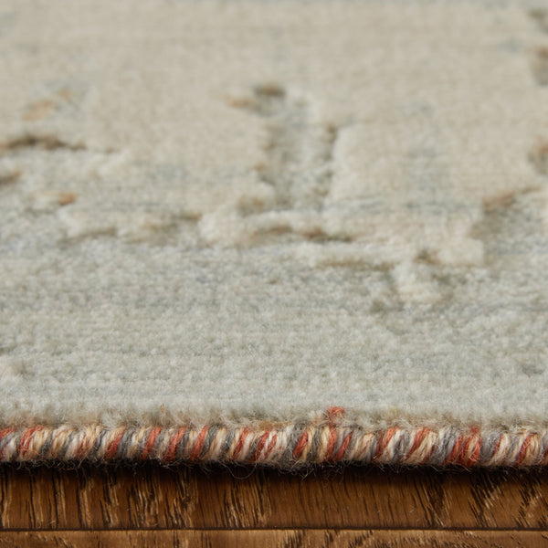 Feizy Rugs Jaxson Abstract High-low Pile Wool/Nylon Rug - Contemporary Hand-carved Design For Elegant Spaces Gray,Orange,Ivory Wool,Nylon Jxn39pwfivymltj00