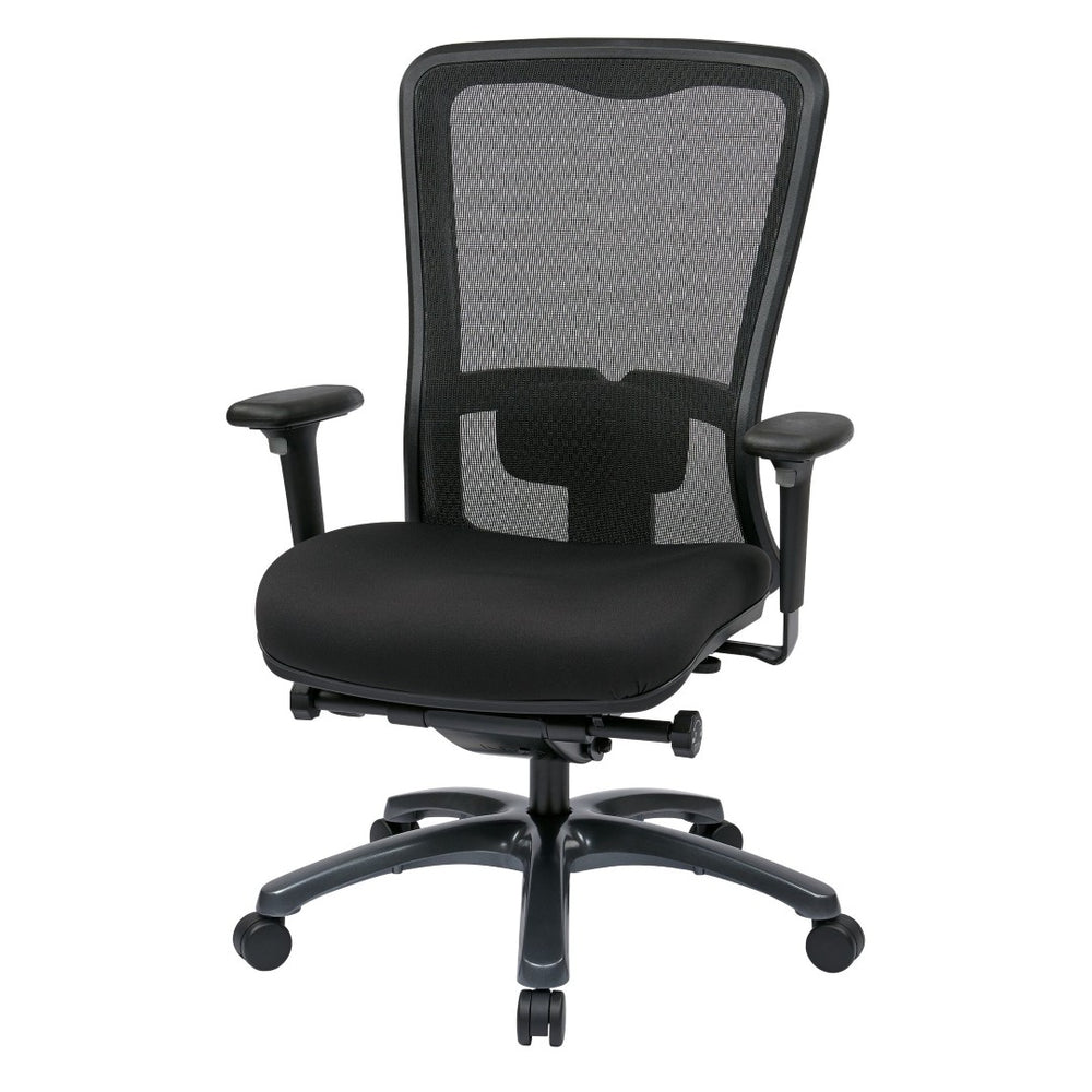 OSP Home Furnishings Progrid Ergonomic Mesh High Back Office Chair with Lumbar Support and Padded Seat 97720-30