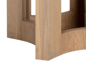 Sunpan Elma Dining Table - Mid-century Modern Design, Natural Oak Finish, 60" Long For Elegant Dining Spaces Brown Wood 110551