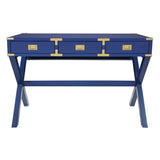 OSP Home Furnishings Wellington 46" Desk with Power Blue