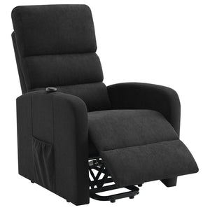 English Elm Royston Channel Back Power Lift Recliner with Remote and Pocket Coil Fabric Seat B062P440092
